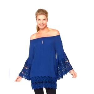 Colleen Lopez A Bit of Romance On/Off Shoulder Lace Top from HSN